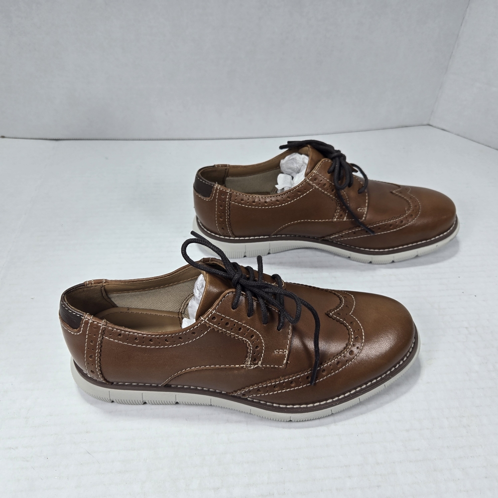 *NEW* Johnston & Murphy Big Kid Holden Wing Tip Dress Shoes Size 2 (Little Boys) - Picture 2 of 12
